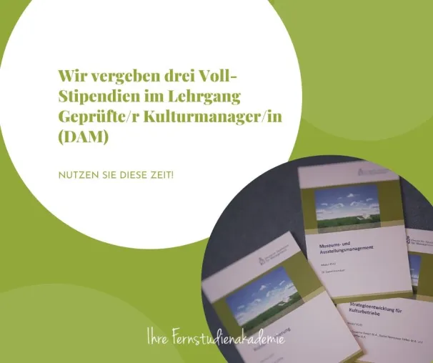 Bild: Drei Vollstipendien im Kulturmanagement zu gewinnen