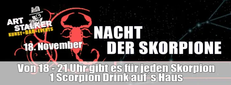 ART Stalker feiert die Nacht der Skorpione Bild: ART Stalker feiert die Nacht der Skorpione
