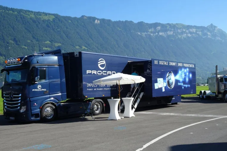 Bild: PLM-Know-how in der Schweiz mit dem PROCAD-Truck