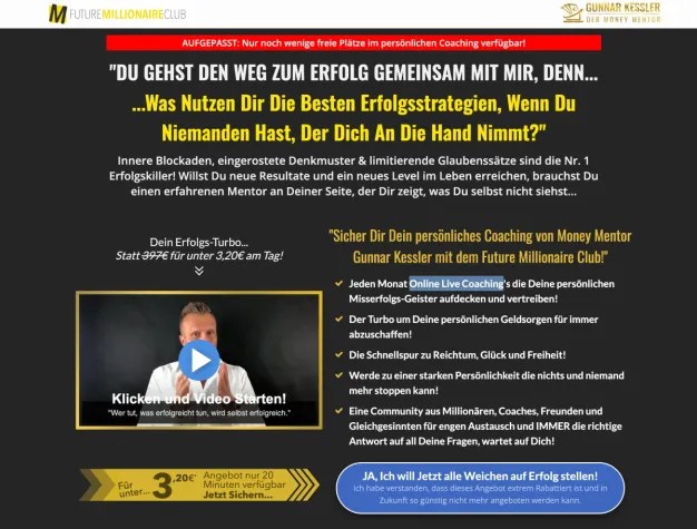 Bild: Future Millionaire Club von Gunnar Kessler Erfahrungen