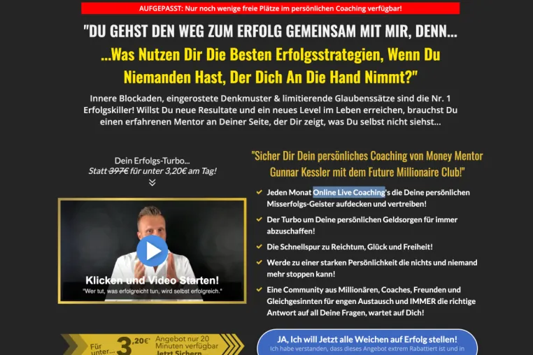 Bild: Future Millionaire Club von Gunnar Kessler Erfahrungen