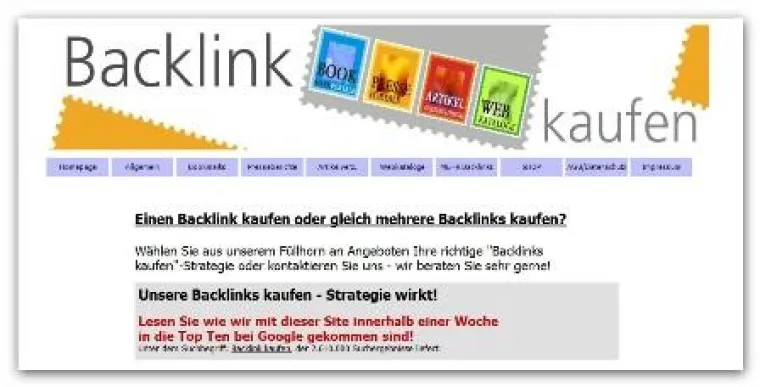 Bild: Backlinks kaufen - ein zweischneidiges Schwert?