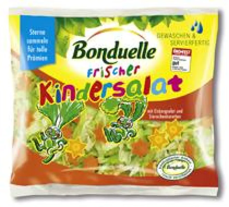 Bonduelle Frischer Kindersalat wurde von dem Verbrauchermagazin Öko-Test mit