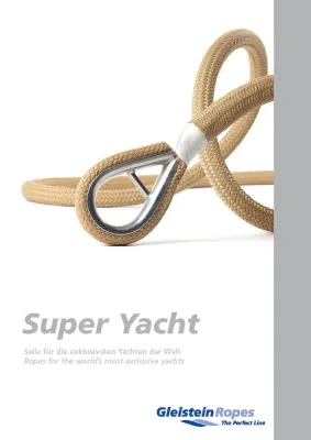 Gleistein Ropes präsentiert exklusiven Katalog für Superyacht-Seile auf der METS 2015 Bild: Gleistein Ropes präsentiert exklusiven Katalog für Superyacht-Seile auf der METS 2015