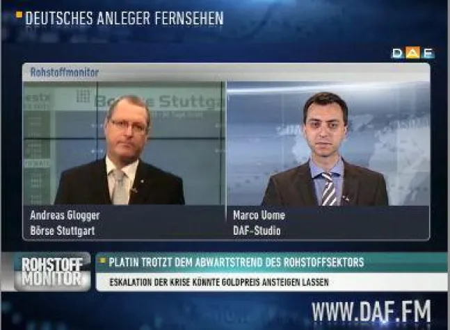 Bild: Deutsches Anleger Fernsehen (DAF) holt sich Rat beim Krumbacher Vermögensverwalter Glogger & Rogg