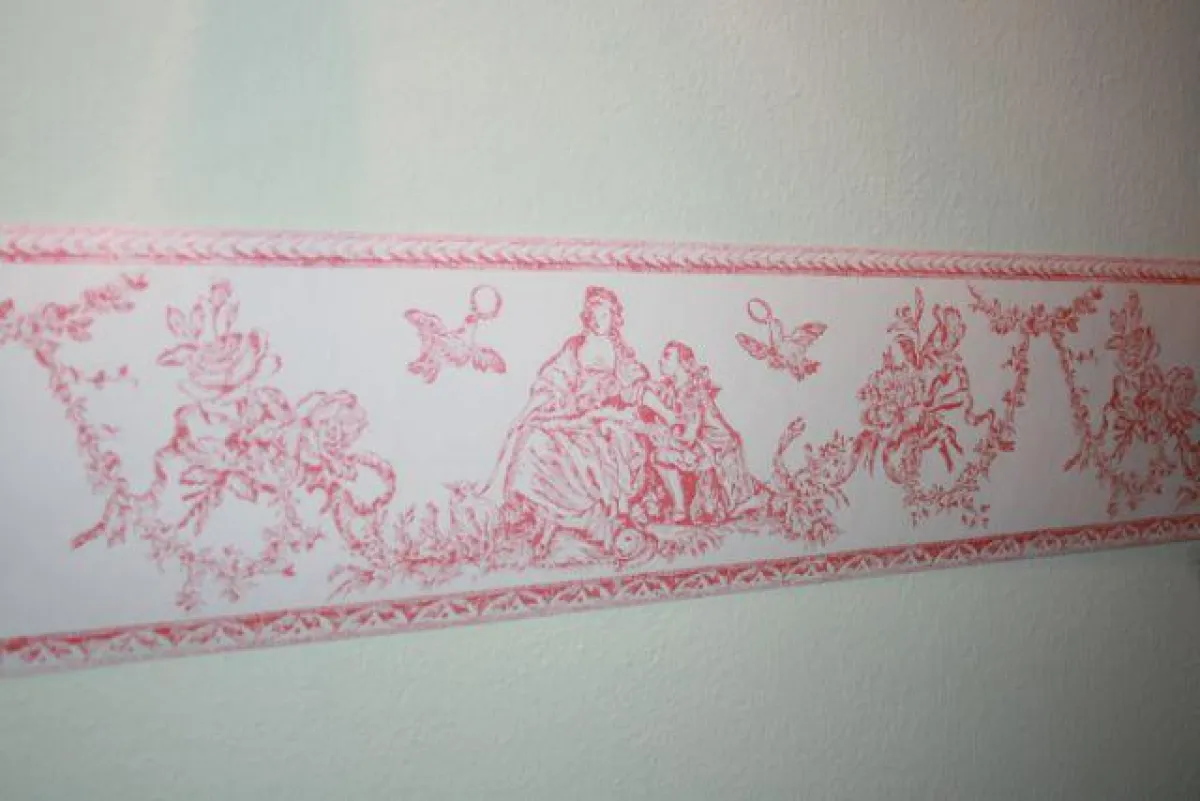 Border Toile de Jouy rot