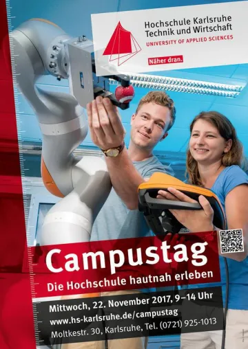 Bild: 22.11.2017: Campustag an der Hochschule Karlsruhe – die Hochschule hautnah erleben