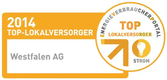 Westfalen AG ist Top-Lokalversorger für Strom Bild: Westfalen AG ist Top-Lokalversorger für Strom