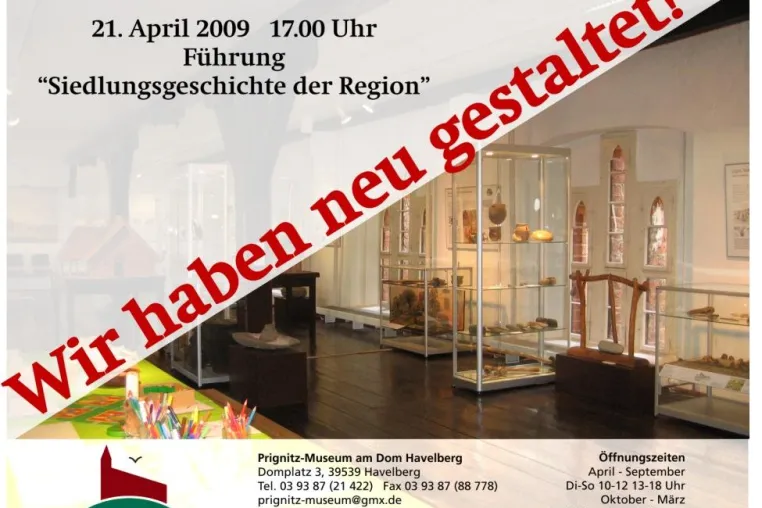 Bild: Prignitz-Museum am Dom Havelberg - "Siedlungsgeschichte der Region" in neuem Gewand