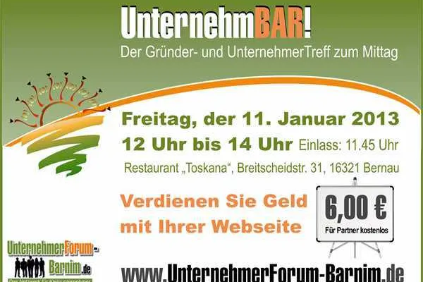 Bild: 33. Unternehmertreffen: Verdienen Sie Geld mit Ihrer Webseite