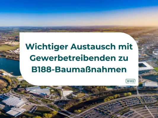 Bild: Wichtiger Austausch mit Gewerbetreibenden zu B188-Baumaßnahmen 