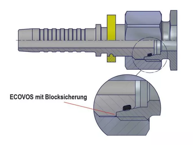 Bild: Voswinkel ECOVOS-Schlaucharmatur mit Blocksicherung