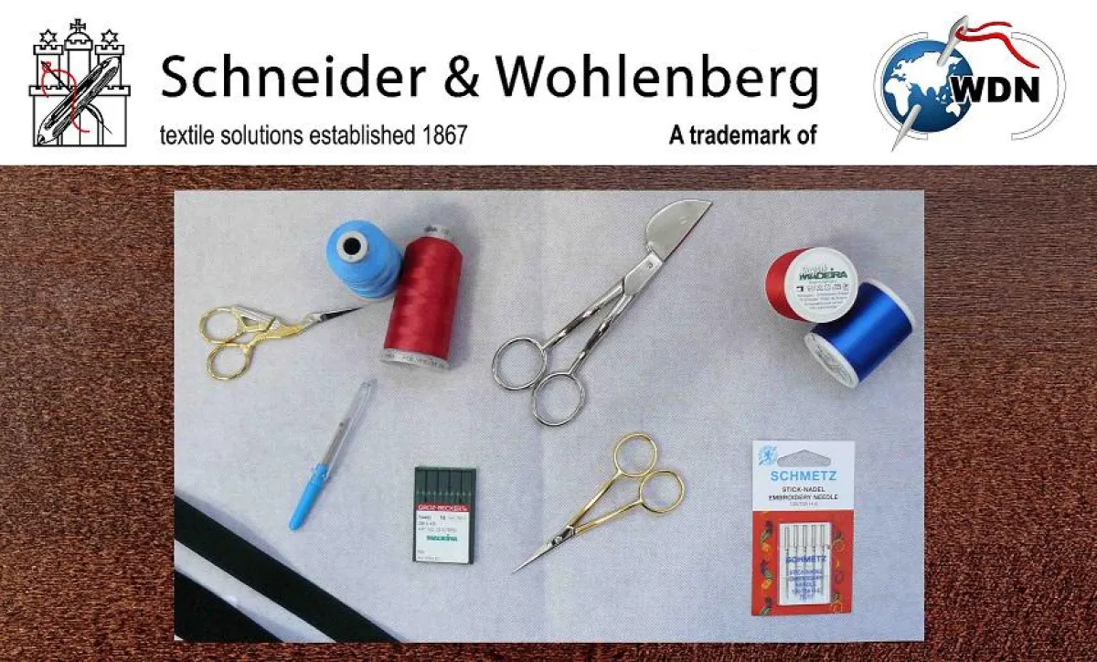 Schneider & Wohlenberg wird Premiummarke für Stickvliese und Stickereizubehör bei WDN