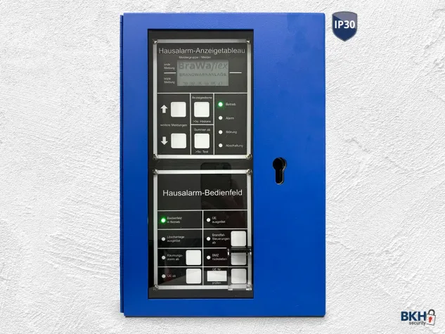 Klassische Bedienung für Feuerwehr bei Brandwarnanlagen: Informations- und Bediensystem FIBS® Bild: Klassische Bedienung für Feuerwehr bei Brandwarnanlagen: Informations- und Bediensystem FIBS®