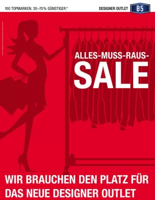 Bild: Alles muss raus im Designer Outlet B5