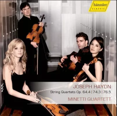 Minetti Quartett - Debüt-CD mit Streichquartetten von Joseph Haydn (VÖ: 20. April 2009) Bild: Minetti Quartett - Debüt-CD mit Streichquartetten von Joseph Haydn (VÖ: 20. April 2009)