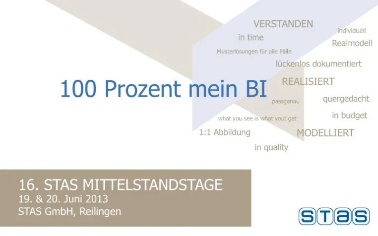 Bild: BI meets BWL: 16. STAS Mittelstandstage