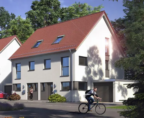 Bild: Großzügige Doppelhaushälften und Reihenhäuser in Babenhausen