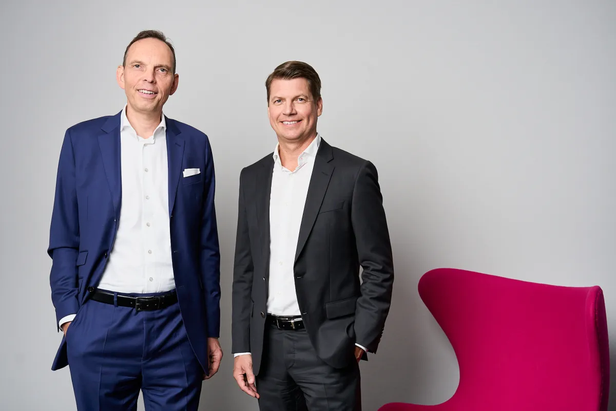 Dr. Ernst Georg Berger und Nils Oberschelp (Bild: Anna Dittrich)