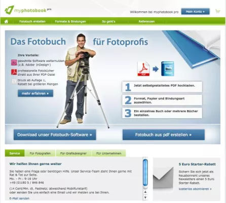 myphotobook startet PDF-Druckservice "myphotobook pro" Bild: myphotobook startet PDF-Druckservice "myphotobook pro"