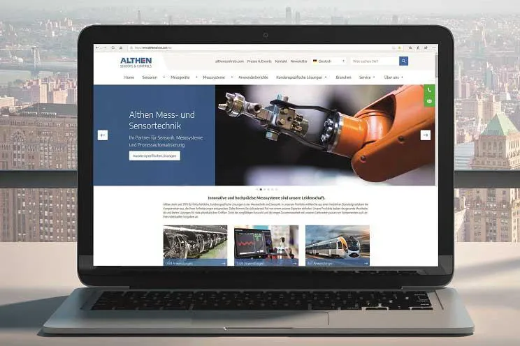 Neuer Webauftritt von Althen Sensors & Controls Bild: Neuer Webauftritt von Althen Sensors & Controls