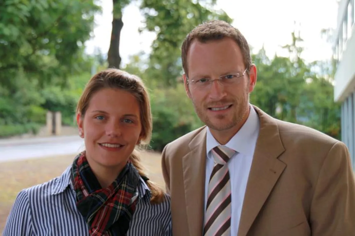 Von links: Technologieberaterin Magdalena Oleszczyk und Jürgen Kattenstroth, Wirtschaftsförderer Landkreis Wolfenbüttel