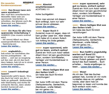 Bild: Erfolgsautor Albert Knorr sucht Testleser für Band 3 seines Action-Thrillogy SACER SANGUIS