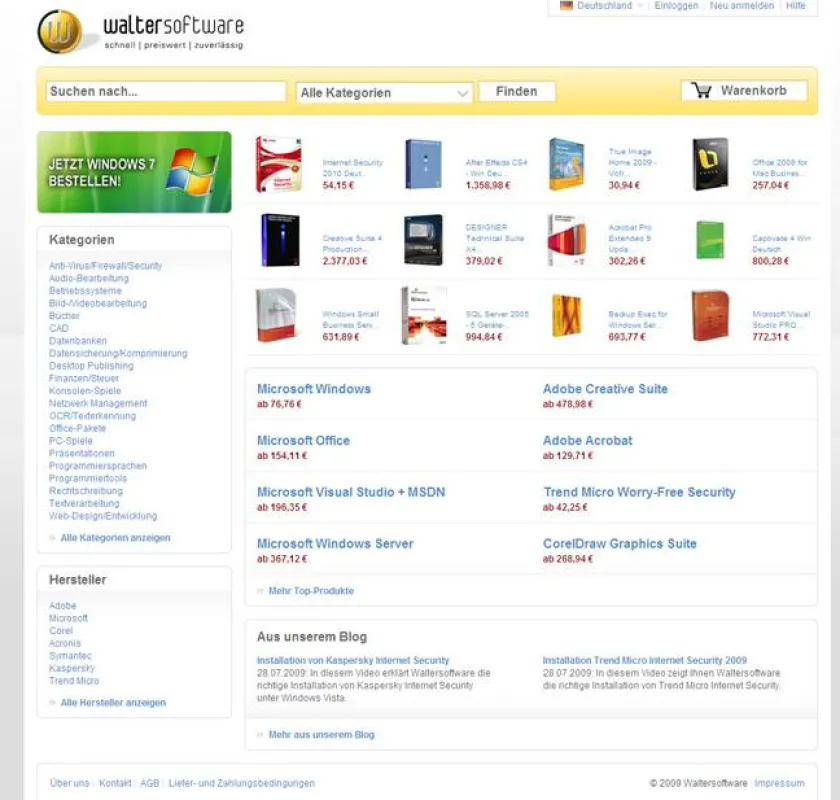 Waltersoftware Onlineshop