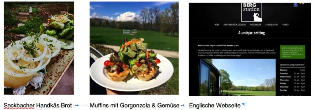 Handkäs´Brot und mehr typische frankfurter und mediterrane Gerichte