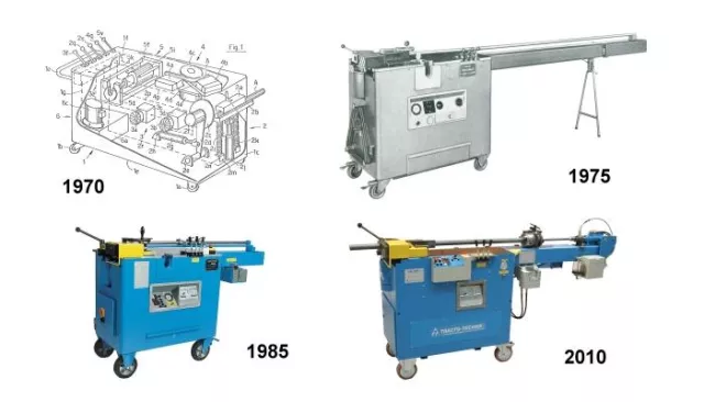 Ein Klassiker wird 40: TUBOMAT 642 - Damals wie heute der Montageprofi für die sichere Hydraulikverrohrung Bild: Ein Klassiker wird 40: TUBOMAT 642 - Damals wie heute der Montageprofi für die sichere Hydraulikverrohrung