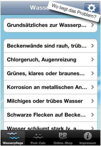 Poolmeister: Neue iPhone App zur Poolwartung Bild: Poolmeister: Neue iPhone App zur Poolwartung