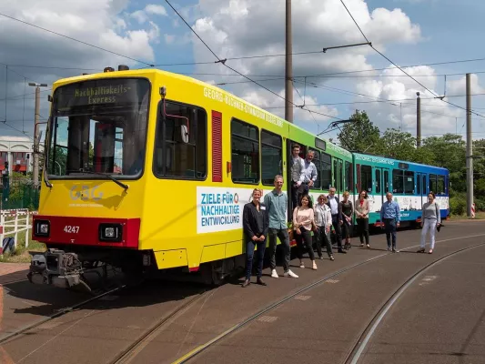Bild: GBG Nachhaltigkeitsexpress rollt im erweiterten Düsseldorfer Stadtgebiet