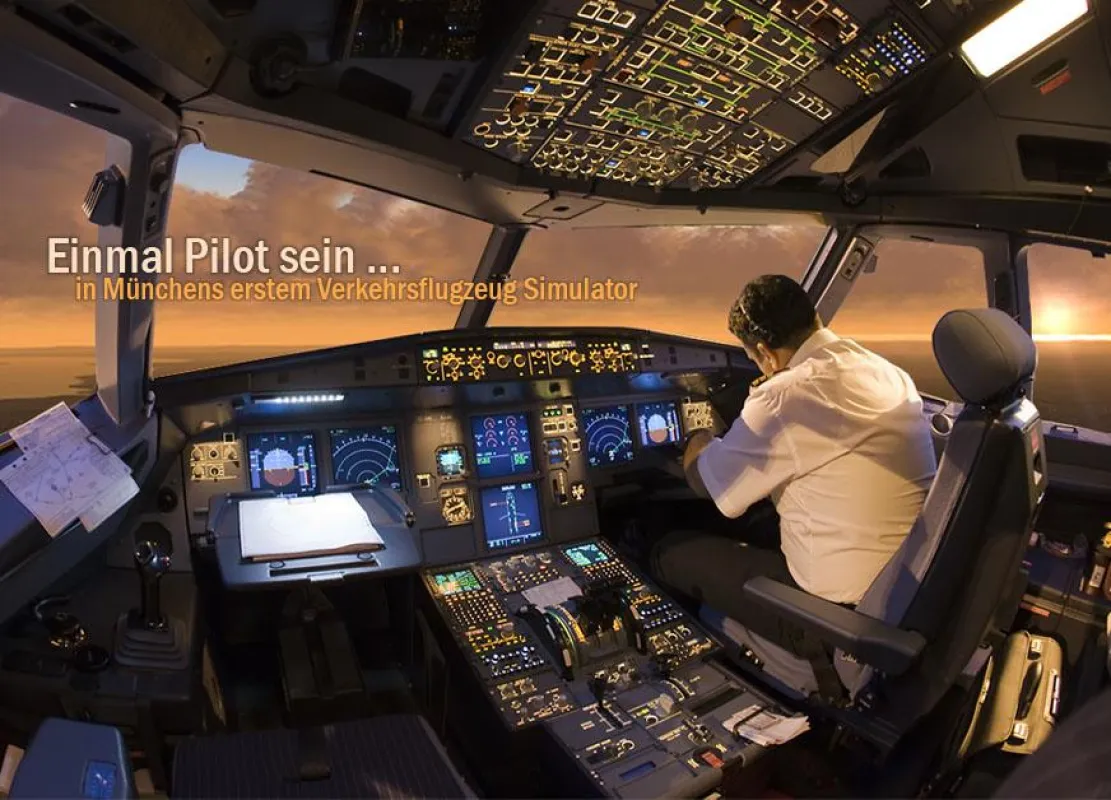 Einmal Pilot sein in Münchens erstem Verkehrsflugzeug Simulator