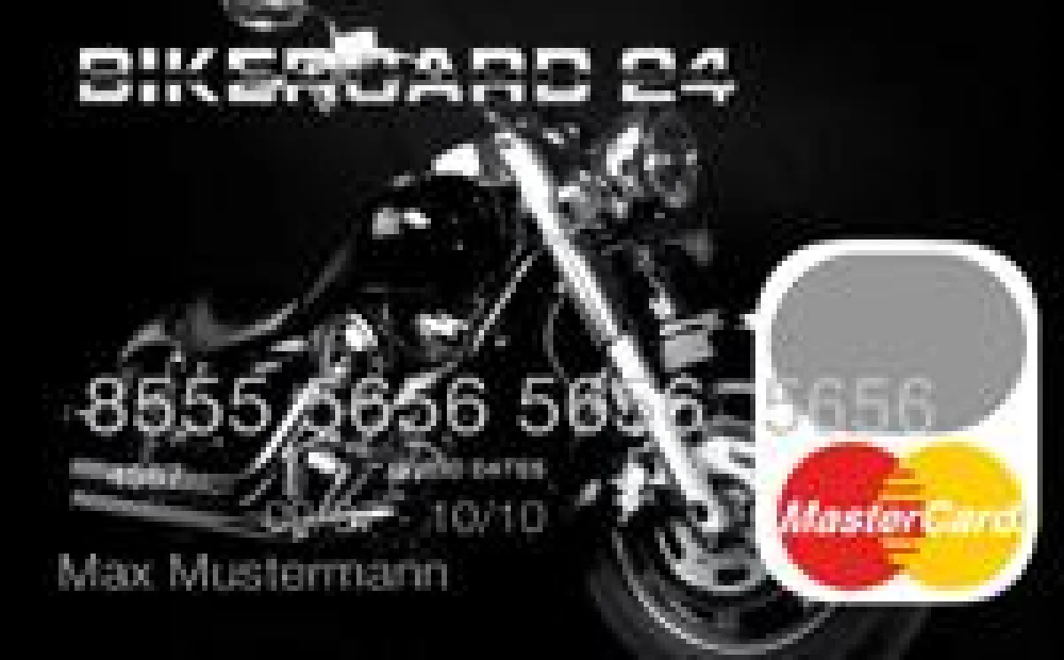 Bikercard24 Kreditkartenmotiv Chopper