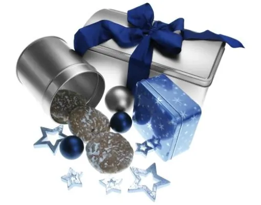 Bild: Glänzend verpacken - weihnachtliche Dosen von HUBER Decorative Packaging