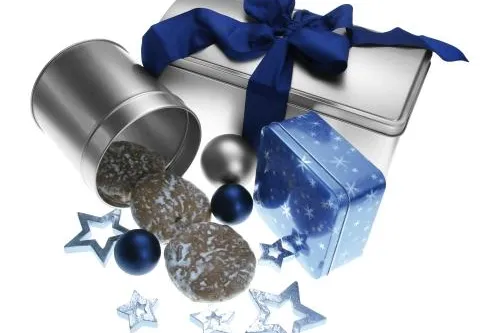 Bild: Glänzend verpacken - weihnachtliche Dosen von HUBER Decorative Packaging