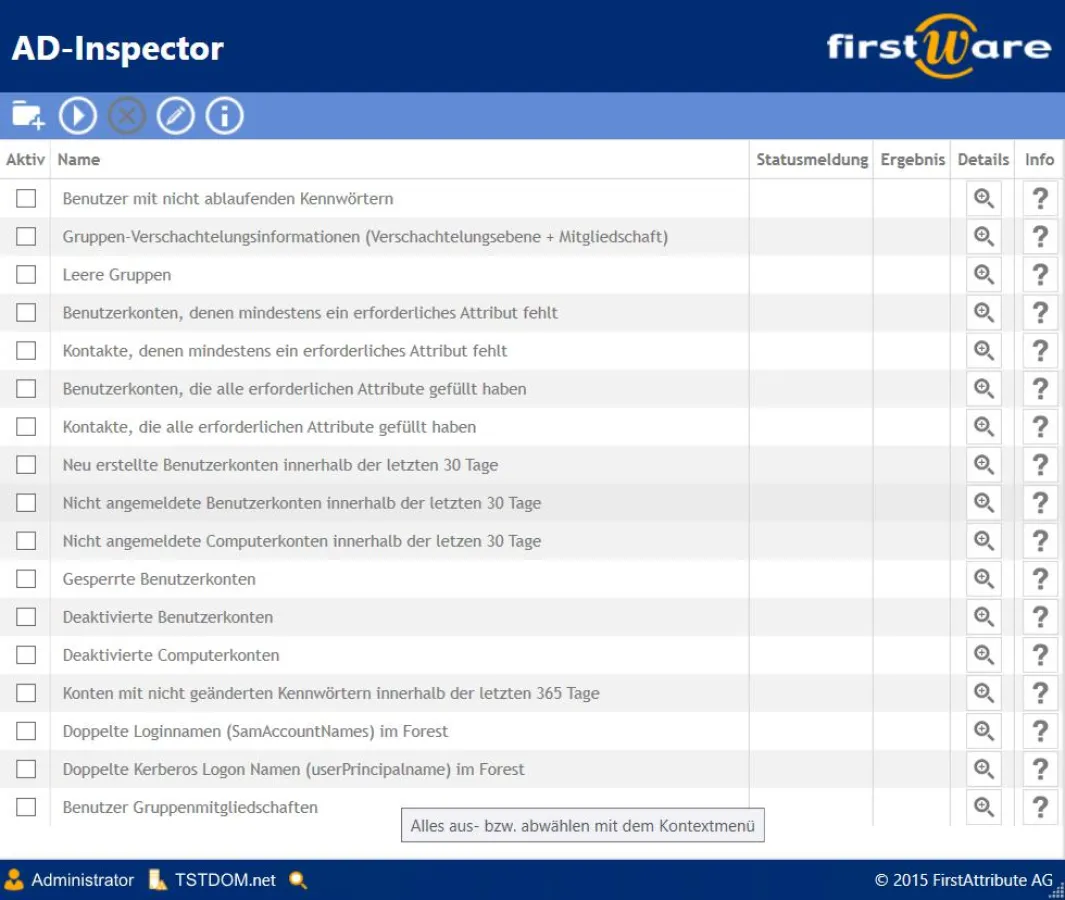 FirstWare-AD Inspector 2015