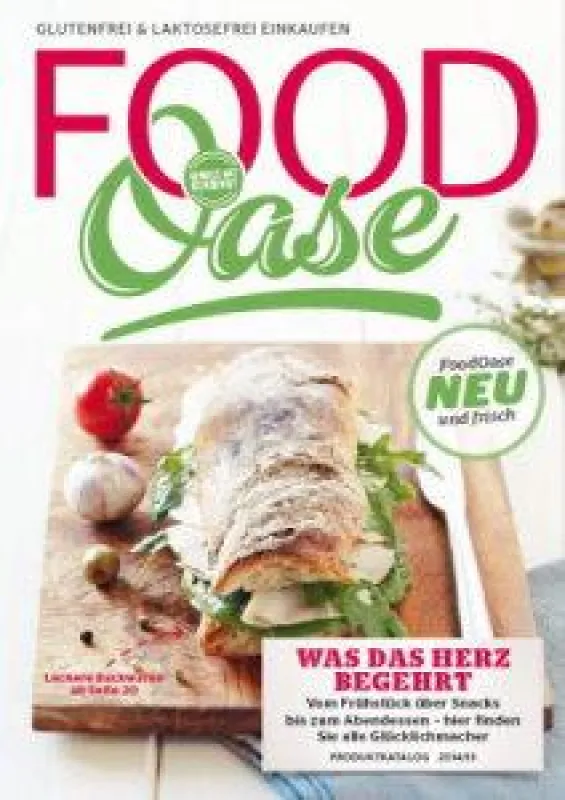 FoodOase Produkt-Katalog Cover 2014 / 2015
