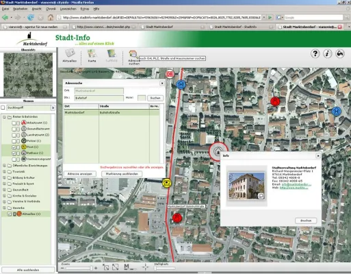 Bild: Stadt Marktoberdorf - Upgrade des Stadtplanes jetzt online