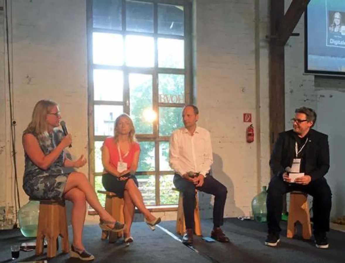 v.l.n.r.: Lisa Paus, Daniela Kluckert, Thomas Heilmann, Oliver Prothmann