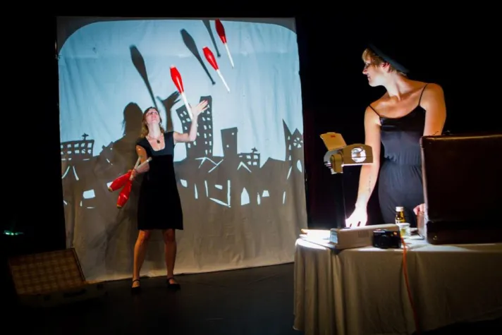 Bild: Varieté der Giganten in der Circusschule Don Mehloni