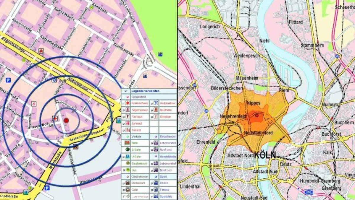 POIs im Immobilienportal
