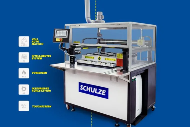 Bild: Vollautomatische Tassenpresse - Schulze BluePRESSLine MUG-15 Turbo
