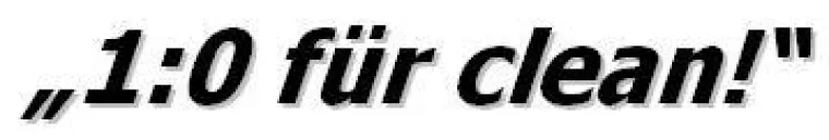 Bild: Signal gegen Doping und Drogen im Sport