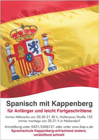 Bild: Spanisch lernen am Abend in der Holtenauer Straße und in Heikendorf-die Sprachschule Kappenberg lädt ein