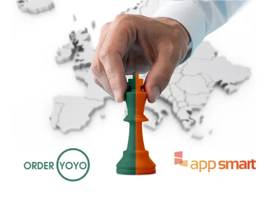Bild: Neue europäische Marktführerschaft für Gastronomie Shopsysteme: app smart fusioniert mit OrderYOYO