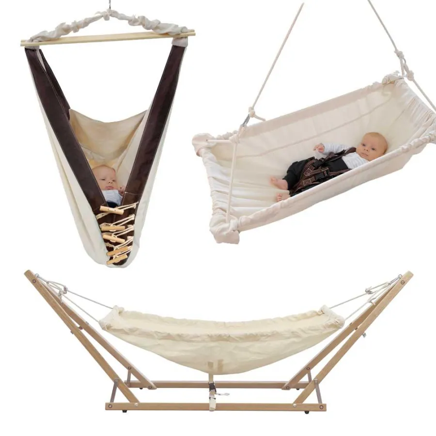 AMAZONAS Babyhängematten Kangoo (links), Koala (unten) und Kaya(rechts)