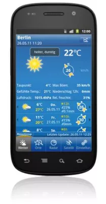 Bild: Schöner, schneller, weiter: Die neue Version von WeatherPro for Android 1.5