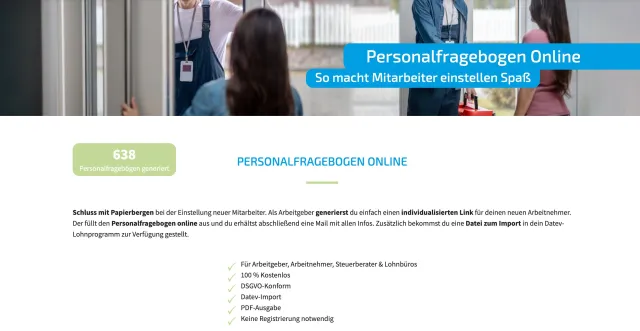 Bild: AMZ Steuerberater veröffentlicht kostenlosen digitalen Personalfragebogen