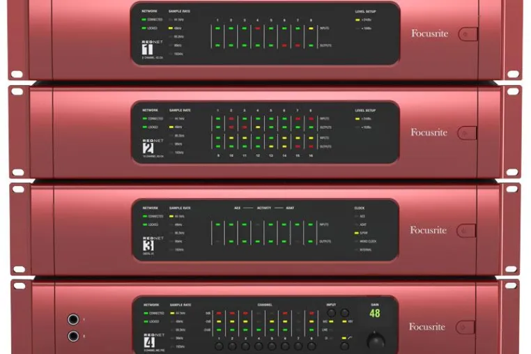 Bild: Focusrite RedNet: Professionelles Audio-Interface-System für jede DAW